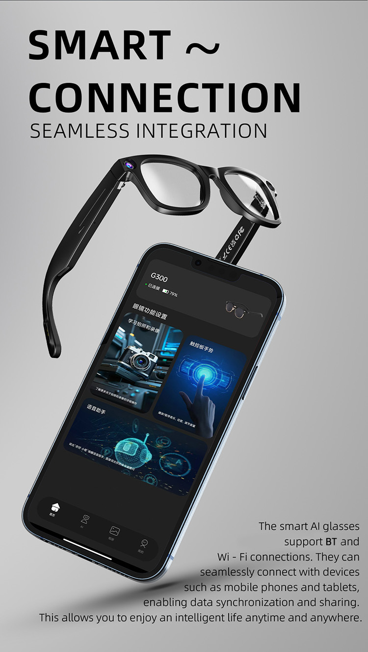 G300 Smart Glasses, G300 Glasses with Camera,  G300 Sunglasses, G300 AI Glasses, G300 Translator Glasses, G300 Eye Glasses, G300 Translation Glasses, Smart Glasses with Camera, Sunglasses with Camera, Smart AI Glasses